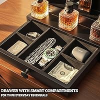 SeLuM Classic Wooden Cologne Organizer for Men 3 Tier Black — image 5