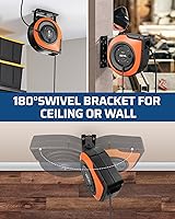 DEWENWILS 60FT Retractable Extension Cord Reel 12AWG 6 Outlet — image 7