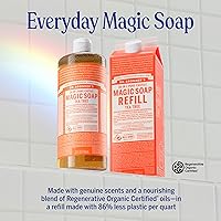 Dr. Bronner's Tea Tree Pure-Castile Liquid Soap 32oz + Refill — image 3