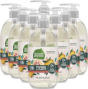 Seventh Generation Hand Soap, Mandarin Orange & Grapefruit, 12 Fl Oz (Pack of 8) Review