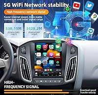 Jufodrca 10.4-inch Car Stereo for Ford Focus 2012-2018 with Wireless CarPlay & Android Auto — image 6