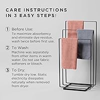 Fromm Softees Microfiber Salon Hair Towels, 16″ x 29″, 10 Count, Black — image 4
