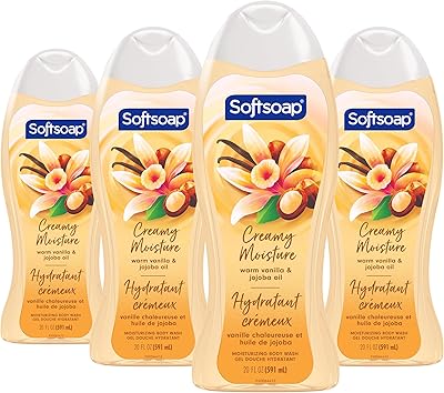 Softsoap Moisturizing Body Wash Vanilla and Jojoba Oil 20 Fl Oz