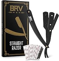 BRV MEN Professional Straight Edge Barber Razor with 100 Blades — image 1