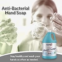 Sanit Silky Clean Antibacterial Liquid Gel Hand Soap Refill, Coconut, 1 Gallon — image 3