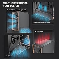 Antec Flux Mid-Tower E-ATX PC Case — image 4