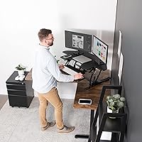 VIVO DESK-V000VC 43-Inch Corner Height Adjustable Desk Converter — image 5