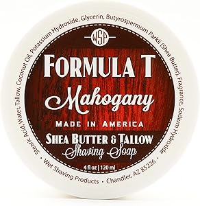Wet Shaving Products Shaving Soap Formula T (Mahogany) 4 Oz Review