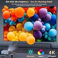 BIGASUO 850ANSI Projector 1080P HD — image 2