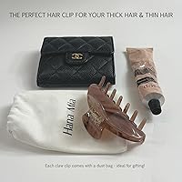 Hana Mia Premium Durable Acetate Hair Clip - Mocha — image 6