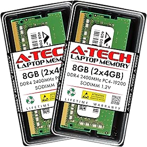 A-Tech 8GB (2x4GB) DDR4 2400MHz SODIMM Laptop RAM Review