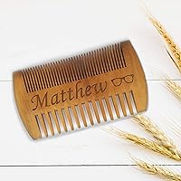 My Personal Memories Custom Engraved Wooden Beard Comb — image 5