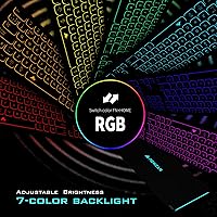 POWZAN KB770 Aluminum Quiet Wired Backlit Keyboard — image 4