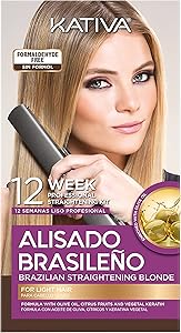 Kativa Brazilian Straightening Blonde Kit, 12 Weeks