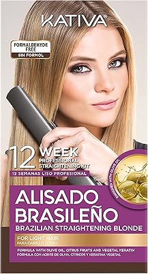 Kativa Brazilian Straightening Blonde Kit, 12 Weeks