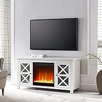 Henn&Hart Rectangular TV Stand with Crystal Fireplace for TVs up to 55″ — image 2