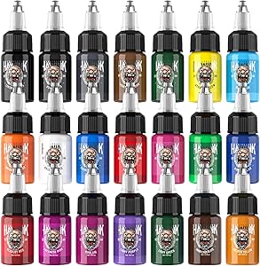 Hawink Tattoo Ink Color Set 21 Colors 0.5 Fl Oz Review