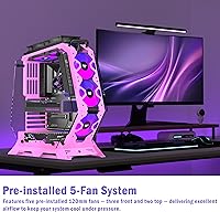 KEDIERS C570 Pink ATX Mid Tower Gaming Case — image 2