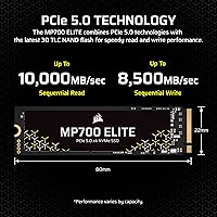 Corsair MP700 Elite 1TB PCIe 5.0 NVMe M.2 SSD — image 3