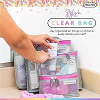 MUMI Travel Toiletry Bag Set of 3 – TSA Approved Clear Makeup Organizers — image 5