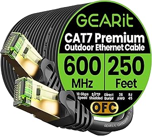 GEARit Cat7 Outdoor Ethernet Cable 250ft Review