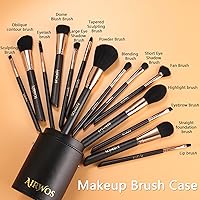 AirWos 14 Pcs Professional Makeup Brush Set with Case — image 2
