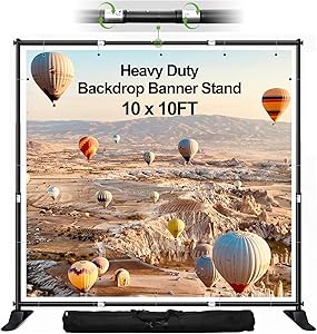 FUDESY 10x10 ft Backdrop Banner Stand Review