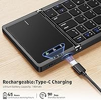 Kidopire Foldable Bluetooth Keyboard with Touchpad — image 5