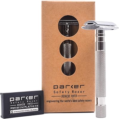 Parker 64S Stainless Steel Handle Double Edge Safety Razor