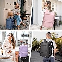BALEINE Travel Backpack for Women Men, Large, Pink — image 7