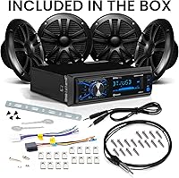 BOSS Audio Systems MCBK634B.64 Marine Boat Bluetooth Stereo & 6.5 Inch Speakers — image 5