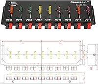 Chunzehui F-1008 Horizontal 9 Port 40A Power Splitter Distributor — image 6