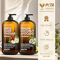 Majestic Pure Apple Cider Vinegar Shampoo & Avocado Coconut Conditioner Set, 16oz each — image 4