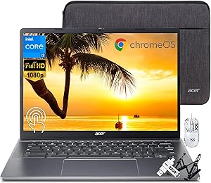 Acer Chromebook Plus 514 Touchscreen Laptop, Intel i3-N305, 8GB RAM, 512GB SSD