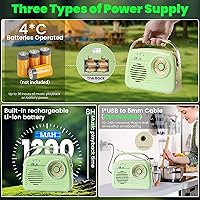 Bingxue Small AM/FM Bluetooth Radio — image 4