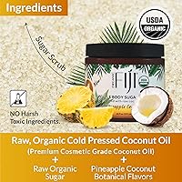 Organic Fiji Whole Body Scrub - Pineapple Coconut 20oz — image 6