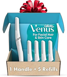 Gillette Venus Facial Razor with 5 Blade Refills Review