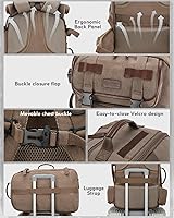 Gonex Canvas Backpack 3-in-1 Convertible Laptop Bag — image 4