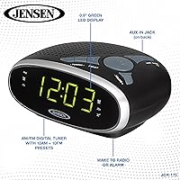 Jensen JCR-175 AM/FM Alarm Clock Radio — image 7