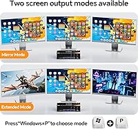 KCEVE USB 3.0 KVM Switch 3 Monitors 3 Computers — image 6