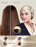 LilySilk 100% Mulberry Silk Bonnet, Taupe — image 4
