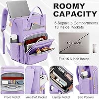 AIJIEKE Laptop Backpack with Lunch Compartment — image 2
