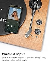 SeeYing SY101 Record Player Turntable with Bluetooth and Speakers — image 5