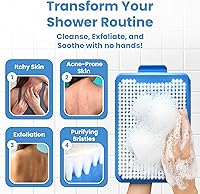 ShowerTree Wall-Mounted Back & Body Shower Scrubber (Blue) — image 5