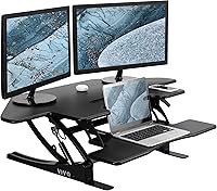 VIVO DESK-V000VC 43-Inch Corner Height Adjustable Desk Converter — image 1