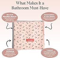 Kitsch XL Microfiber Hair Towel Wrap – Cherry Print, 40x24 inches — image 4