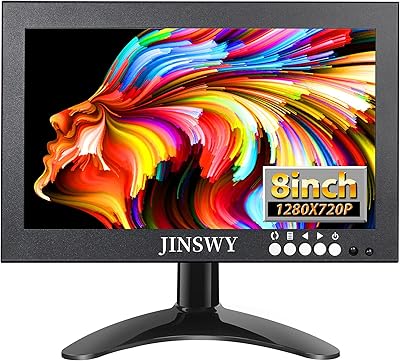 JINSWY 8-inch Mini Security Monitor