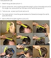 CombPal Scissor Clipper Over Comb Hair Cutting Tool - Black — image 3