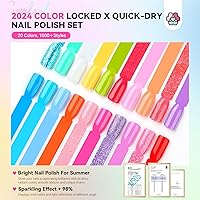 Saviland Quick-Dry Nail Polish Set - 20pcs Neon Rainbow Brights — image 2