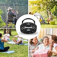 Gelielim Portable CD Player Boombox with Bluetooth, AM/FM Radio, and USB/SD Inputs — image 7